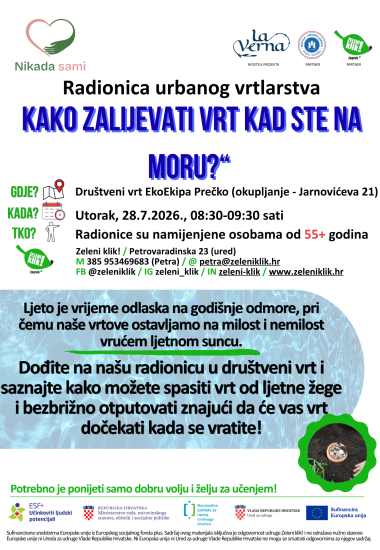 Urbano vrtlarstvo zalijevanje